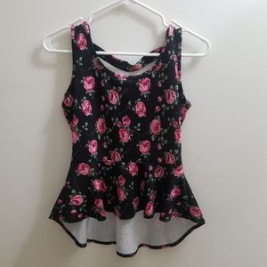 Sleeveless Peplum Top